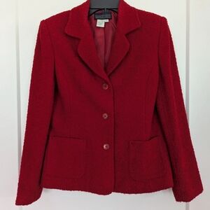 Chic Red Women's Blazer